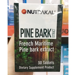 Nutrakal Pine Bark Extract นูทราแคล เปลือกสนฝรั่งเศส 30 เม็ด