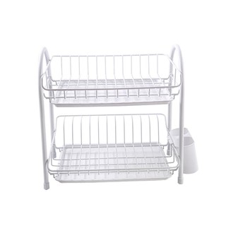 ชั้นคว่ำจานลวดเคลือบ 2 ชั้น HC/EKONO 912 DISH RACK PU COAT 2 TIERS HC/EKONO 912