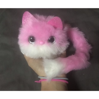 ตุ๊กตาปอมซี่ (pomsies) สีชมพูขาว มือสอง