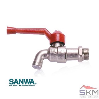 ก๊อกด้ามแดงSANWA1/2"(4หุน)