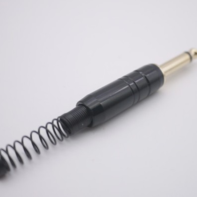 6 . 35 มม. 1/4 male plug jack 3 pole mono อุปกรณ์ปลั๊กเสียบเชื่อมต่อเสียงหูฟังพร้อมสปริง