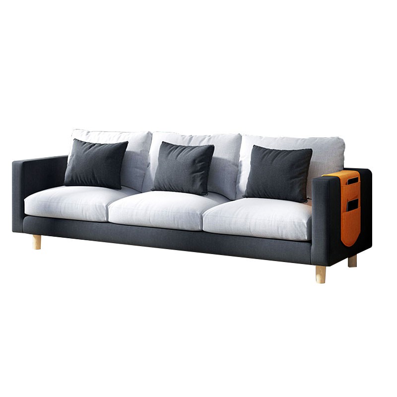 BAIERDI MALL sofa โซฟาผ้าเรียบง่ายสไตล์นอร์ดิกห้องนั่งเล่นห้องนอนอพาร์ทเมนท์ขนาดเล็กที่ทันสมัยสไตล์หรูหรา โซฟา โซฟาผ้า