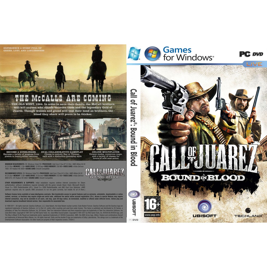 Call of Juarez: Bound in Blood PC GAME [ออฟไลน์ INSTALLATION]