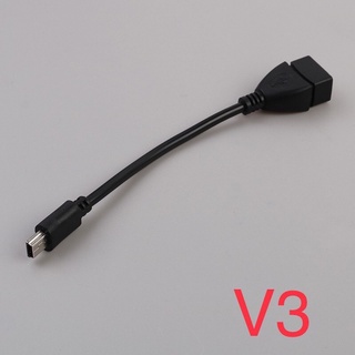 สาย USB 2.0 Female to Mini USB Male Cable Adapter 5P OTG V3 และ V8 เป็นสายเคเบิ้ลเชื่อมต่อข้อมูล