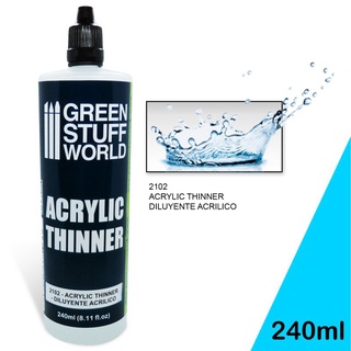 ทินเนอร์ สีสูตรน้ำ ACRYLIC THINNER 240 ml Greenstuff world