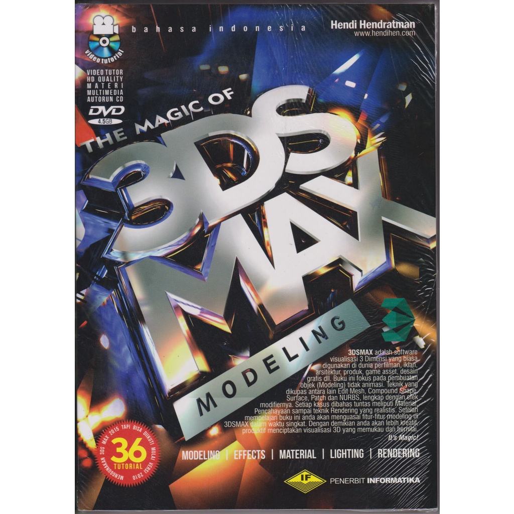 THE MAGIC OF 3DSMAX MODELING HENDRI HENDRATMAN BOOK พร้อมซีดี