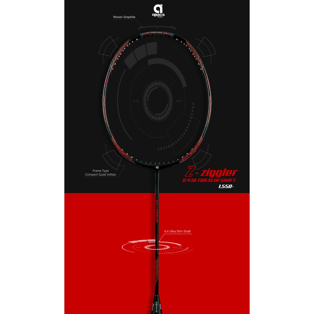ไม้แบดมินตัน Apacs Z-Ziggler