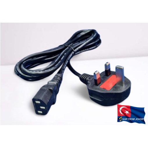 สายไฟคอมพิวเตอร์ สายไฟ UK PLUG C13 3PIN 3METERS 5METERS