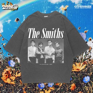 เสื้อยืดคอกลมThe SMITHS เสื้อยืดโอเวอร์ไซส์สไตล์วินเทจโอเวอร์ไซส์สําหรับผู้ชายและผู้หญิงผ้าฝ้ายแท้