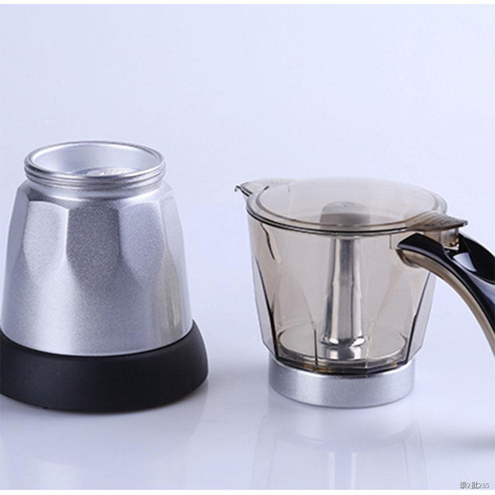 electric moka pot 6 cup กาต้มกาแฟสดmokapot แบบไฟฟ้าใช้งานง่ายได้รสชาติกาแฟสดแบบเครื่องทำกาแฟแรงดันราคาแพงๆ