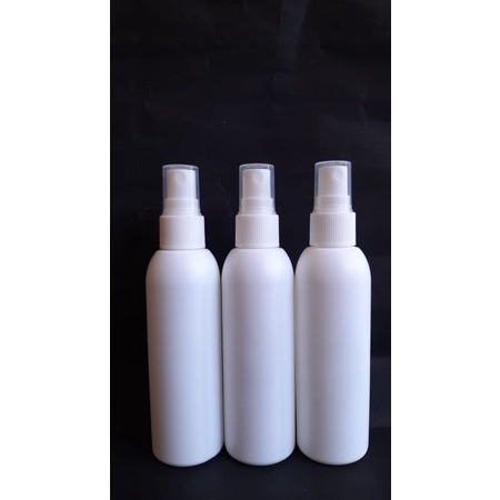 ขวด hdpe สีขาว 100 มล. พร้อมฝาสเปรย์สีขาว คอ 20 มม