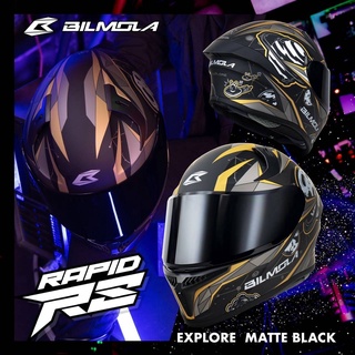 ลาย Explore Matte Black หมวกกันน็อค Bilmola รุ่น Rapid RS ราคา 2,290 บาท 💸ใหม่ 2022 หมวก สีด้าน งานจัด บอกเลย XS-XL