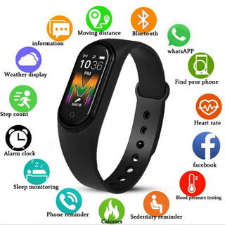 [ลด100฿โค้ดMOBISHVS145]Smart Bracelet M5 นาฬิกาสมาร์ทวอช  โทรศัพท์ รับสาย-คุยสายผ่านนาฬิกา-ฟังเพลงผ่านนาฬิกาได้ Smartwat