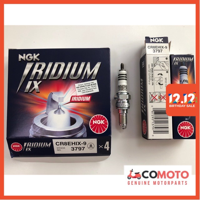 หัวเทียน NGK Iridium CR8EHIX-9 CB400 / CB650 / CBR1000