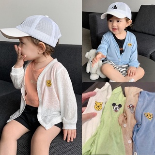 👶ผลิตภัณฑ์ใหม่👶เสื้อเด็กผู้ชาย เสื้อผ้าเด็กฤดูร้อนการ์ตูน SL5147