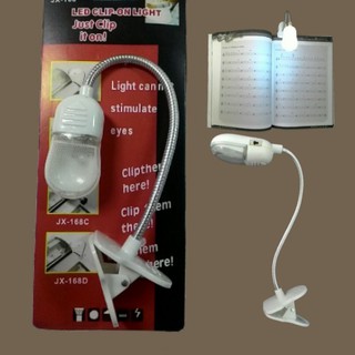 โคมไฟแบบหนีบสำหรับพกพาLED CLIP ON LIGHTโคมไฟหนีบหนังสือขนาดเล็กพกพาสะดวก