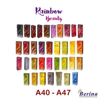 Berina (เบอร์ A40-A47) สีย้อมผมเบอริน่า  มีครบทั้ง 47 สี 60 g.