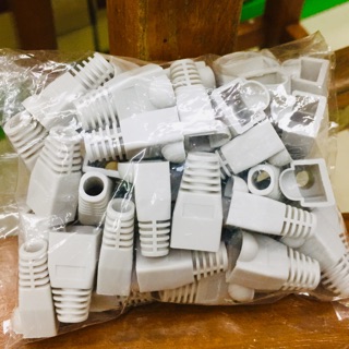 Boot ตัวคลอบสายแลน cat5e Grey (50pcs.)