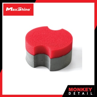 ฟองน้ำลงแว็กซ์ เคลือบสี Maxshine Foam Waxing Applicator – Rubber Backed