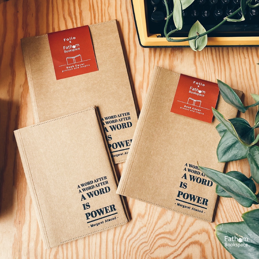 Fathom_ Book Cover : Folio x Fathom Bookspace ปกหนังสือกันน้ำ ผลิตจากกระดาษทำความสะอาดได้