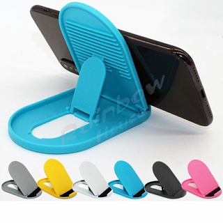 Rainbow ที่วางโทรศัพท์มือถือ  พลาสติก ขาตั้งแบบพกพา ขาปรับระดับได้ พับเก็บได้ mobile phone holder