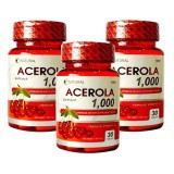 Nature Acerola 1000 Vitamin USA สารสกัดจากอะเซโรล่าเชอร์รี่ (30
เม็ด/ 3กระปุก)