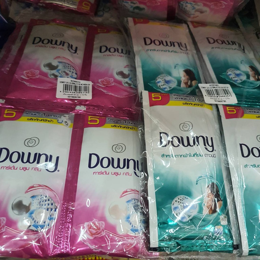 Downy​ ดาวน์นี่น้ำยาซักผ้า 35 มล. × 12 ซอง น้ำยาซักผ้า