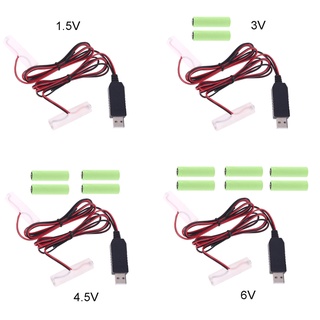 Rr AA อะแดปเตอร์สายเคเบิลพาวเวอร์ซัพพลายแบตเตอรี่ 1 5V 3V 4 5V 6V