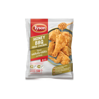 Tyson ไก่ทอดรสฮันนี่บาร์บีคิว Honey BBQ Flavour Fried Chicken 550 g