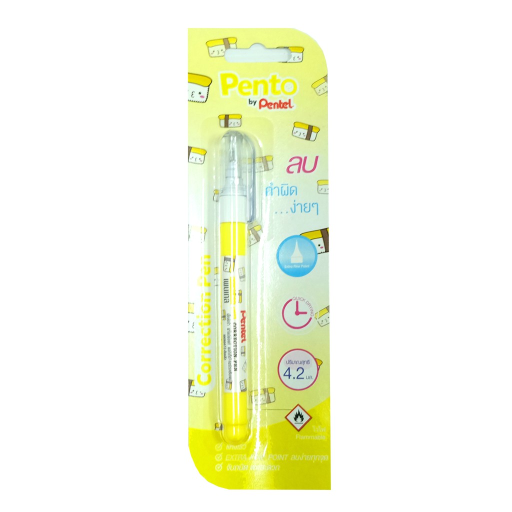 ปากกาลบคำผิด 4.2 ml ZL72-W ตรา Pentel ด้ามคละสี