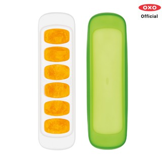 OXO Tot ถาดทำอาหารเด็กแช่แข็ง ฝาซิลิโคน l Baby Food Freezer Tray with Silicone Lid- 2 Pack ของแท้ 100%