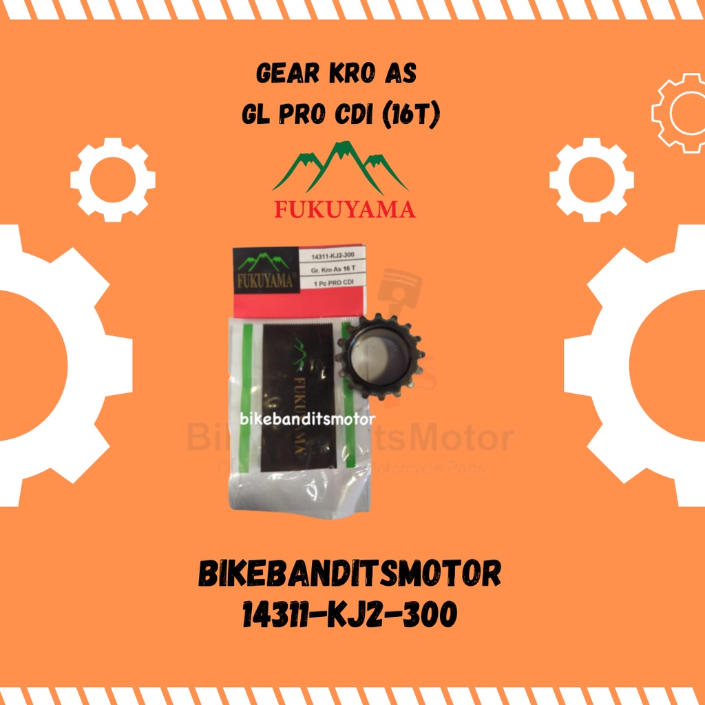 เกียร์ Kro As Gigi Kro As GL Pro Cdi (16T) Fukuyama