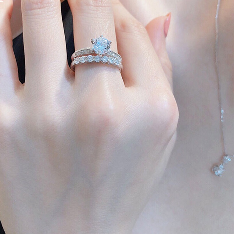 NewMoissanite Eternity Ring 0.7 ct D Color VVS1 Clarity Platinum Plated