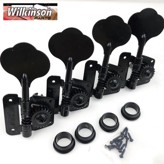 Wilkinson หัวจูนเนอร์ปรับแต่งสายกีตาร์ไฟฟ้า เบส WJBL-200 สีดํา ผลิตในเกาหลี