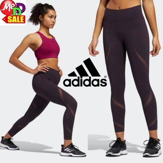 Adidas - ใหม่ กางเกงรัดรูปเจ็ดส่วนแทรกผ้าตาข่ายใส่ออกกำลังกาย ADIDAS BELIEVE THIS 2.0 7/8 NOVELTY TIGHTS GH2871