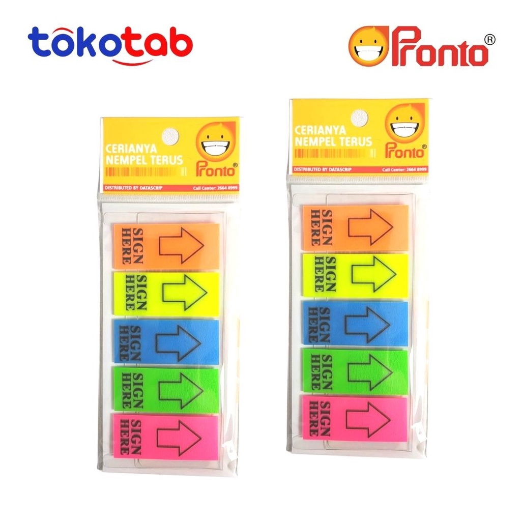 Tokotab - Memo Sticky Notes Label Marker Sticker Sign Here Pronto Original