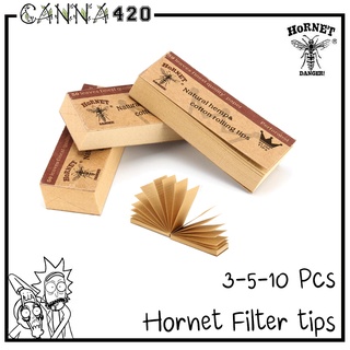 Filter Hornet Slim Natural Hemp &amp; Cotton tips book 50 leaves
