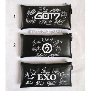 กระเป๋าใส่ดินสอ พร้อมลายเซ็น Got7 / EXO