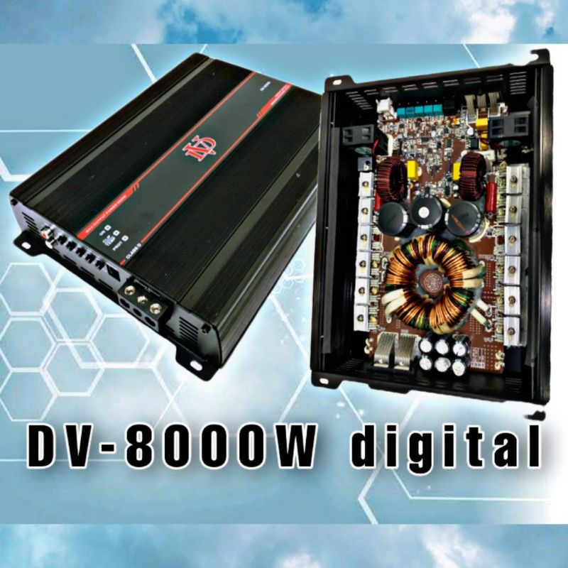 เพาเวอร์แอมป์ บราซิล​ 8000w​ รุ่นDV-8000 คลาสดี​ ดิจิตอ​ล​ เพาเวอร์​บราซิล​ class​ D​ รุ่น​ DV-8000 เครื่อง​เสียง​รถยนต์