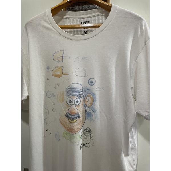 เสื้อยืดมือสอง MR. POTATO HEAD TOY STORY X UNIQLO Size XL มือ2