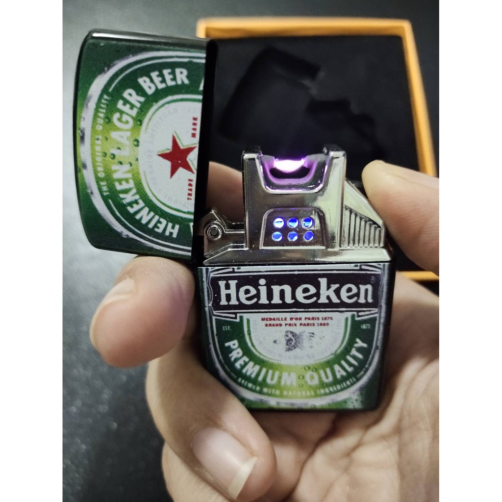 ไฟแช็คไฟฟ้าทรง Zippo มาพร้อมสายชาร์ท USB  ไม่ต้องเติมแก๊สหรือน้ำมันให้ยุ่ง