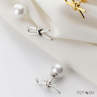 2 in 1 Bow &amp; pearl earrings