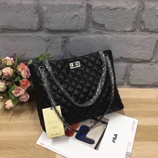 ZARA Chain Shoulder Bag กระเป๋าสะพายทรง Shopping  สไตล์channel 🍭