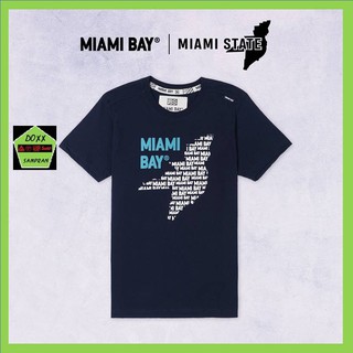 Miami Bay เสื้อคอกลม ชาย รุ่น State สีกรม