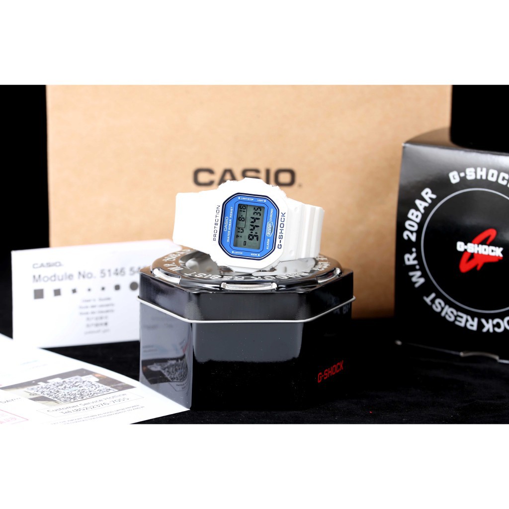 casio white analog watch