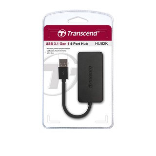 HUB USB 4 ports Transcend USB 3.1 รุ่น HUB2K รับประกันศูนย์ 2 ปี