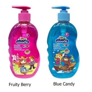 โคโดโม คิดส์ [KODOMO KIDS] แชมพู สบู่ โคโดโมเฮดทูโทคิดส์ [Fruity Berry, Blue Candy] ขวด 400มล.