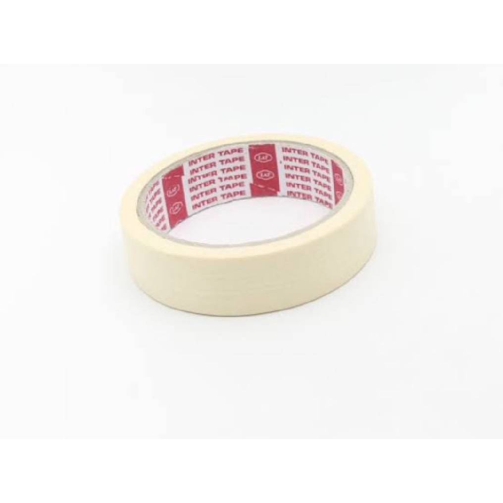 INTER เทปกาวติดงาน เทปกาวย่น 1 นิ้ว ยาว 20หลา Inter Tape ราคา/ม้วน)