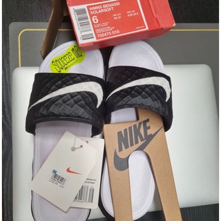 [ลิขสิทธิ์แท้] NIKE WNS BENASSI SOLARSOFT ผู้หญิง รองเท้า แตะ สวม