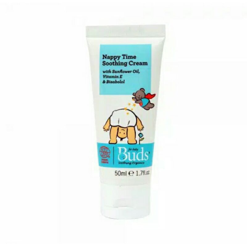 BUDS ORGANIC NAPPY TIME SOOTHING CREAM 50ML